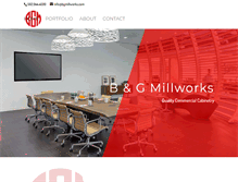 Tablet Screenshot of bgmillworks.com